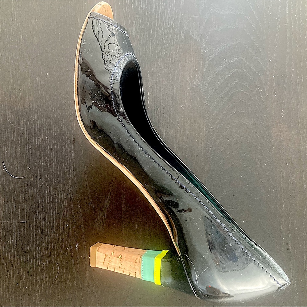 Celine 3” heel summer slip on heel